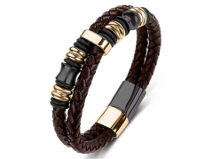 HY Wholesale Leather Bracelets Jewelry Popular Leather Bracelets-HY0134B154