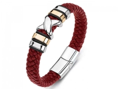 HY Wholesale Leather Bracelets Jewelry Popular Leather Bracelets-HY0134B301