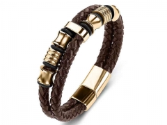 HY Wholesale Leather Bracelets Jewelry Popular Leather Bracelets-HY0134B210