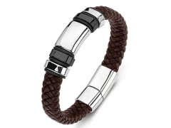 HY Wholesale Leather Bracelets Jewelry Popular Leather Bracelets-HY0134B247