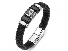 HY Wholesale Leather Bracelets Jewelry Popular Leather Bracelets-HY0134B382