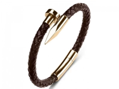 HY Wholesale Leather Bracelets Jewelry Popular Leather Bracelets-HY0134B503