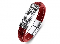 HY Wholesale Leather Bracelets Jewelry Popular Leather Bracelets-HY0134B013
