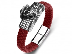 HY Wholesale Leather Bracelets Jewelry Popular Leather Bracelets-HY0134B111