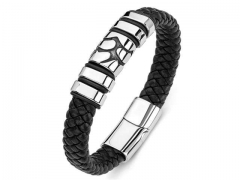 HY Wholesale Leather Bracelets Jewelry Popular Leather Bracelets-HY0134B615