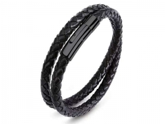 HY Wholesale Leather Bracelets Jewelry Popular Leather Bracelets-HY0134B516
