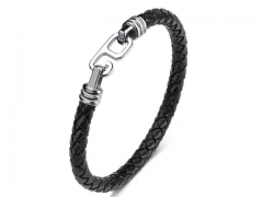HY Wholesale Leather Bracelets Jewelry Popular Leather Bracelets-HY0134B057