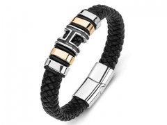 HY Wholesale Leather Bracelets Jewelry Popular Leather Bracelets-HY0134B728