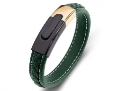 HY Wholesale Leather Bracelets Jewelry Popular Leather Bracelets-HY0134B375