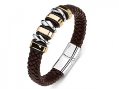 HY Wholesale Leather Bracelets Jewelry Popular Leather Bracelets-HY0134B420
