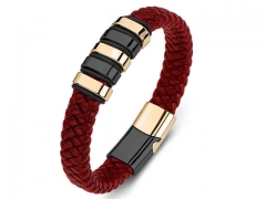 HY Wholesale Leather Bracelets Jewelry Popular Leather Bracelets-HY0134B455