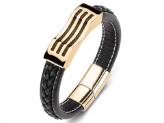 HY Wholesale Leather Bracelets Jewelry Popular Leather Bracelets-HY0134B228