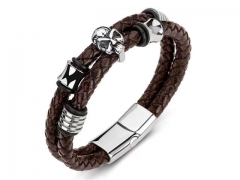 HY Wholesale Leather Bracelets Jewelry Popular Leather Bracelets-HY0134B634