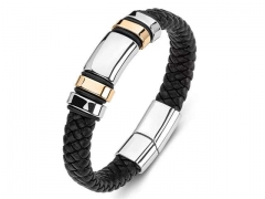 HY Wholesale Leather Bracelets Jewelry Popular Leather Bracelets-HY0134B244