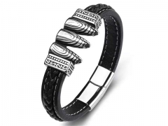 HY Wholesale Leather Bracelets Jewelry Popular Leather Bracelets-HY0134B393