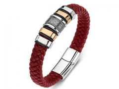 HY Wholesale Leather Bracelets Jewelry Popular Leather Bracelets-HY0134B385