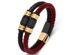 HY Wholesale Leather Bracelets Jewelry Popular Leather Bracelets-HY0134B191