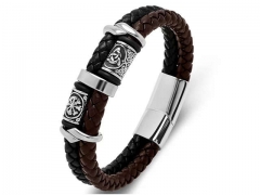 HY Wholesale Leather Bracelets Jewelry Popular Leather Bracelets-HY0134B361
