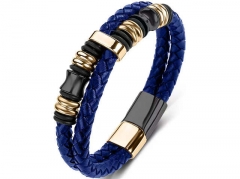 HY Wholesale Leather Bracelets Jewelry Popular Leather Bracelets-HY0134B155