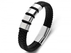 HY Wholesale Leather Bracelets Jewelry Popular Leather Bracelets-HY0134B425