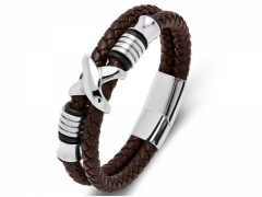 HY Wholesale Leather Bracelets Jewelry Popular Leather Bracelets-HY0134B472
