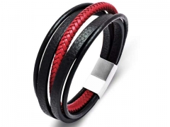 HY Wholesale Leather Bracelets Jewelry Popular Leather Bracelets-HY0134B079