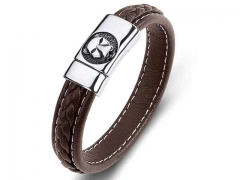 HY Wholesale Leather Bracelets Jewelry Popular Leather Bracelets-HY0134B1100