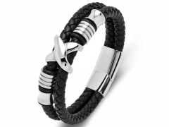 HY Wholesale Leather Bracelets Jewelry Popular Leather Bracelets-HY0134B052