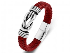 HY Wholesale Leather Bracelets Jewelry Popular Leather Bracelets-HY0134B024