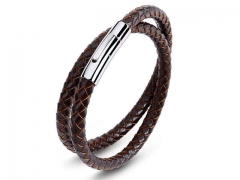 HY Wholesale Leather Bracelets Jewelry Popular Leather Bracelets-HY0134B517