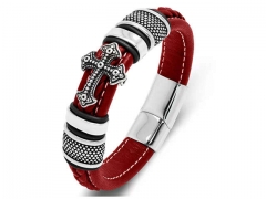 HY Wholesale Leather Bracelets Jewelry Popular Leather Bracelets-HY0134B415