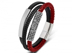 HY Wholesale Leather Bracelets Jewelry Popular Leather Bracelets-HY0134B653