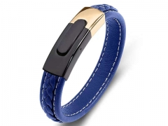 HY Wholesale Leather Bracelets Jewelry Popular Leather Bracelets-HY0134B374