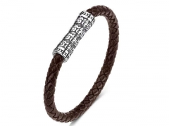 HY Wholesale Leather Bracelets Jewelry Popular Leather Bracelets-HY0134B611