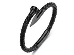 HY Wholesale Leather Bracelets Jewelry Popular Leather Bracelets-HY0134B089