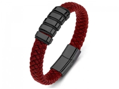 HY Wholesale Leather Bracelets Jewelry Popular Leather Bracelets-HY0134B038