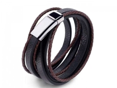 HY Wholesale Leather Bracelets Jewelry Popular Leather Bracelets-HY0134B649