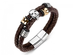 HY Wholesale Leather Bracelets Jewelry Popular Leather Bracelets-HY0134B665
