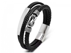 HY Wholesale Leather Bracelets Jewelry Popular Leather Bracelets-HY0134B858