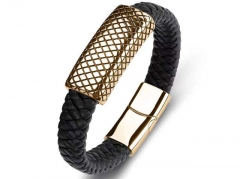 HY Wholesale Leather Bracelets Jewelry Popular Leather Bracelets-HY0134B238