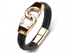 HY Wholesale Leather Bracelets Jewelry Popular Leather Bracelets-HY0134B408