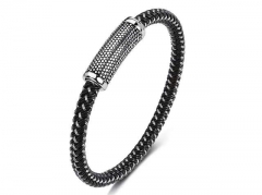 HY Wholesale Leather Bracelets Jewelry Popular Leather Bracelets-HY0134B563
