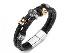 HY Wholesale Leather Bracelets Jewelry Popular Leather Bracelets-HY0134B494