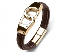 HY Wholesale Leather Bracelets Jewelry Popular Leather Bracelets-HY0134B409
