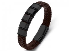 HY Wholesale Leather Bracelets Jewelry Popular Leather Bracelets-HY0134B143