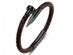 HY Wholesale Leather Bracelets Jewelry Popular Leather Bracelets-HY0134B508