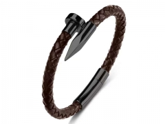 HY Wholesale Leather Bracelets Jewelry Popular Leather Bracelets-HY0134B090