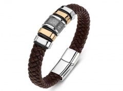 HY Wholesale Leather Bracelets Jewelry Popular Leather Bracelets-HY0134B383