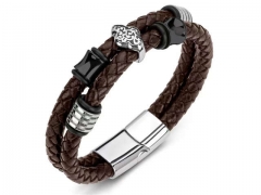 HY Wholesale Leather Bracelets Jewelry Popular Leather Bracelets-HY0134B645