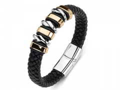 HY Wholesale Leather Bracelets Jewelry Popular Leather Bracelets-HY0134B418